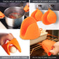 Professional Silicone Oven Mitts，4 Pcs Oven Mitt Set，Oven Mitts Heat Resistant 500℉ for Kitchen Cooking，Pot Holders，Oven Gloves with Soft Quilted Cotton Lining，Non-Slip Textured Grip，Orange