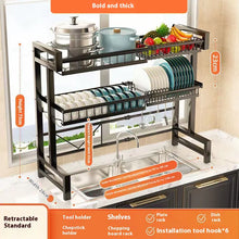 Load image into Gallery viewer, Adjustable Kitchen Dish Rack
