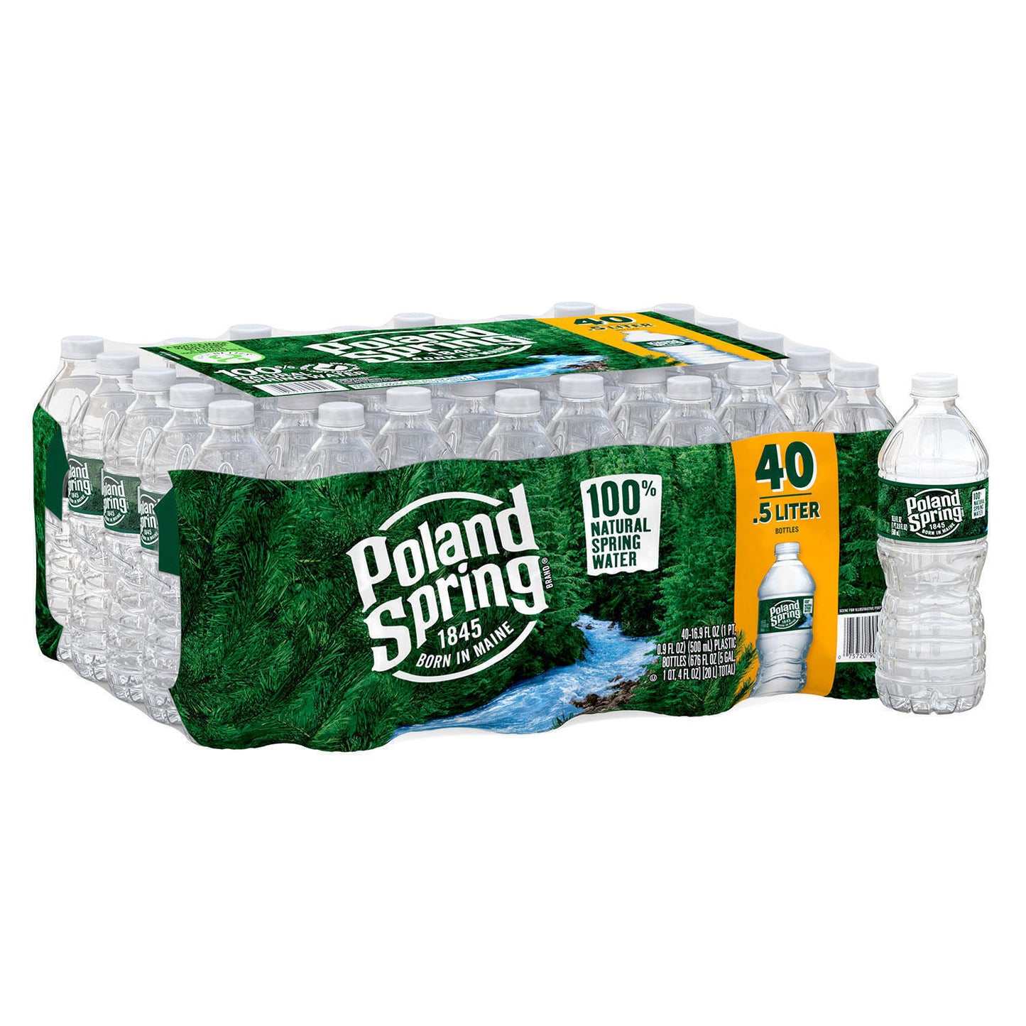 Poland Spring Water - 40/0.5 Ltr